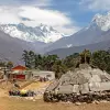 View to Mt Everest and Ama Dablam from Tengboche, Nepal